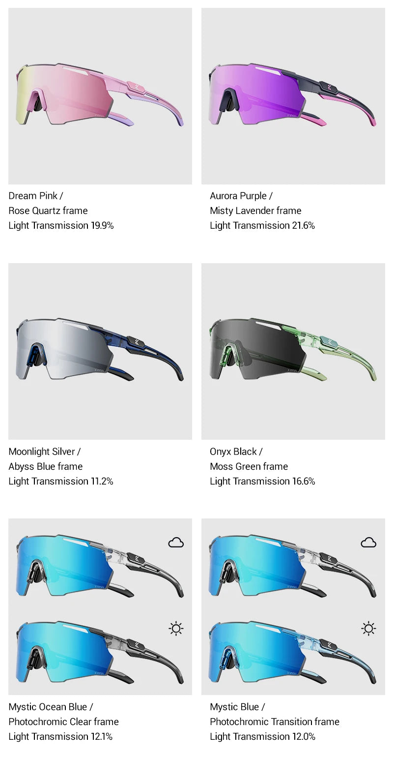Kapvoe New Ultra HD Bicycle Sports Glasses Men Women Outdoor Road Riding Sunglasses Mountain UV400 Cycling Driving Goggles