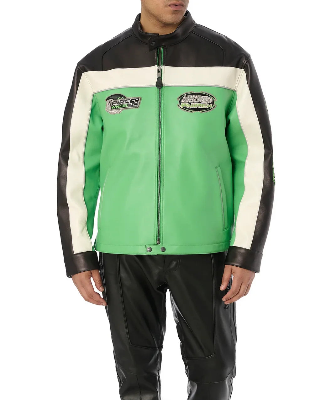AVIREX new LONE WOLF RACER JACKET men's European lambskin motorcycle racing suit riding suit fashion casual leather jacket coat