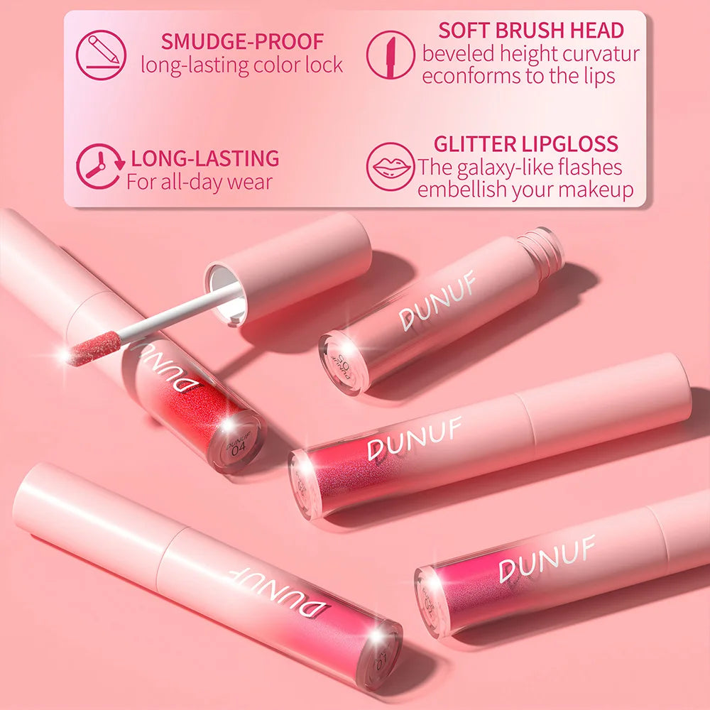 18 Color Sexy Red Diamond Glitter Lip Gloss Metallic Waterproof Long Lasting Matte Shimmer Liquid Lipstick Women Makeup Cosmetic