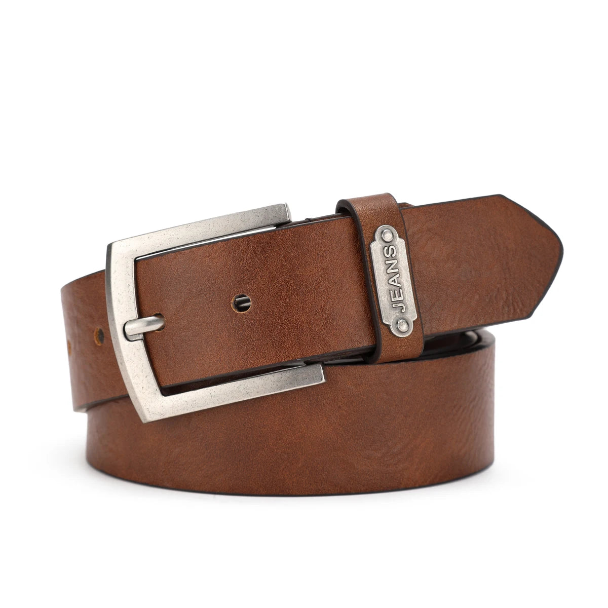 A casual, individual and retro belt, a Western-style clothing accessory, metal buckle, PU belt, suitable for both men and women