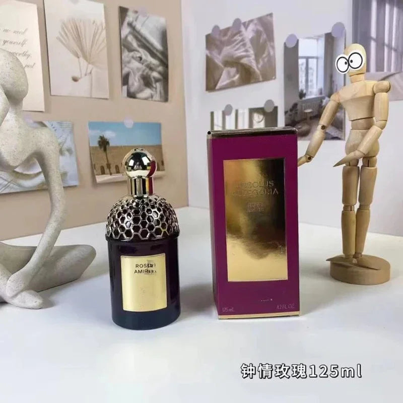 125ml Brand Original Perfume Women Rose Floral Lasting Men's Fragrance Sandalwood Leather Pheromone Cologne Perfume