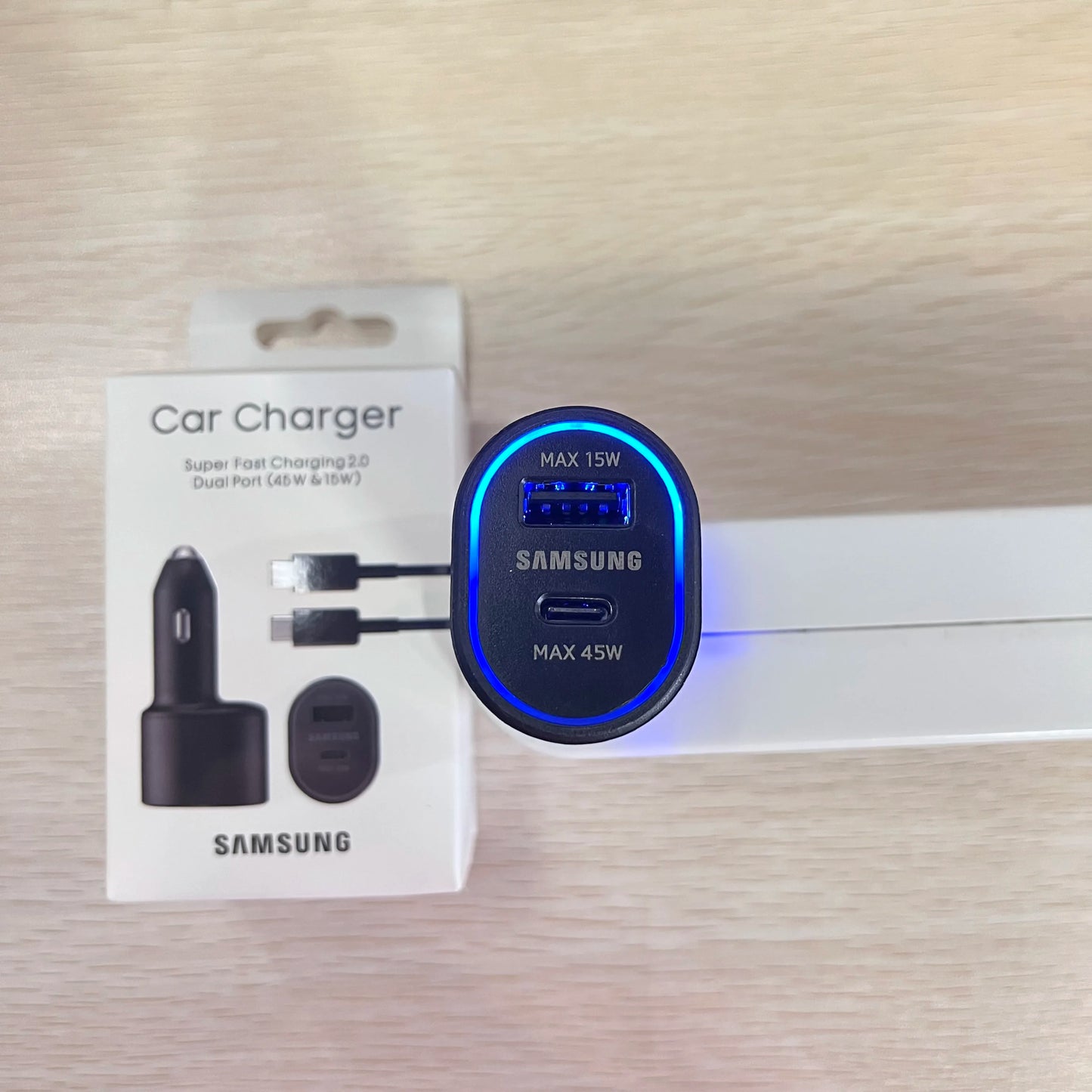 60W Samsung USB Type C Car Charger PD Super Charging Galaxy S25 S24 S23 S22 Ultra 45W 15W Charger Samsung Z Fold 5 4 Flip in Car