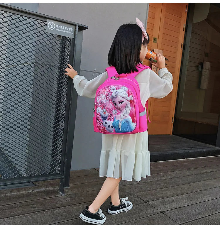 Kindergarten Schoolbag Cartoon Elsa Shoulder Bag Girl Boy Handbag Baby Children Backpack Kid Frozen Schoolbag Backpack