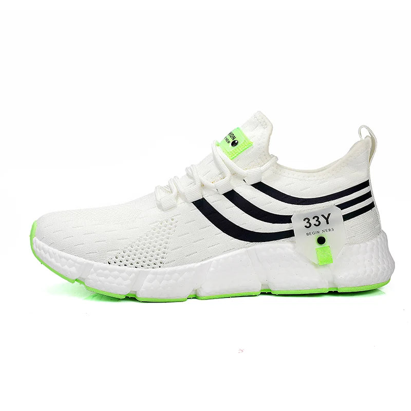 New Men's Sneakers Thick Sole Comfortable Casual Shoes Men Breathable Running Shoes Summer Man Tennis Shoes Large Size Men Shoe