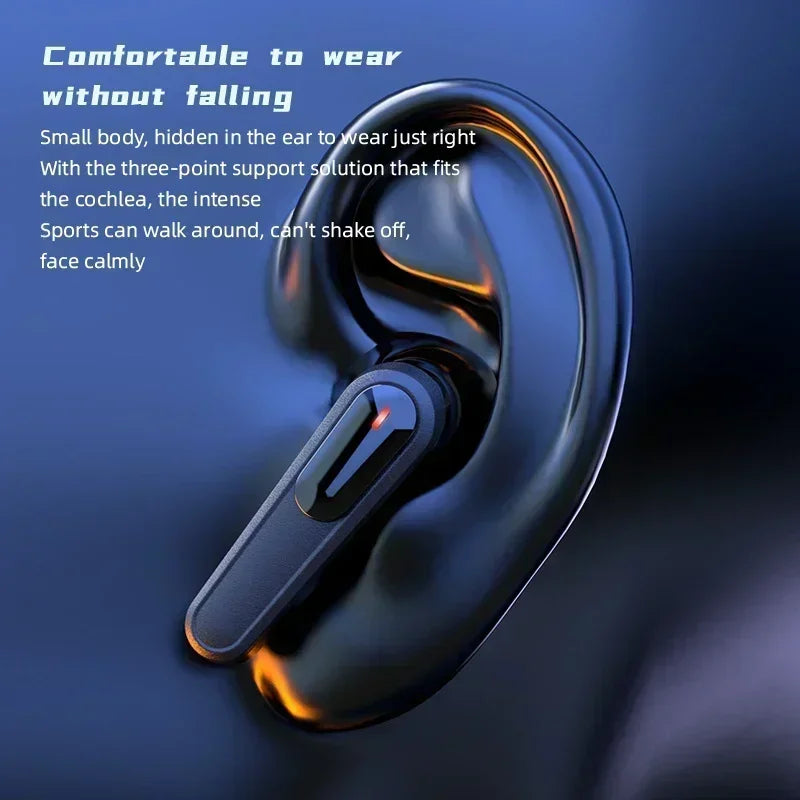 Pro80 TWS Wireless Earphones Bluetooth Fone Headphones Sports Headset Touch Control Earbuds with Microphone for Smartphones