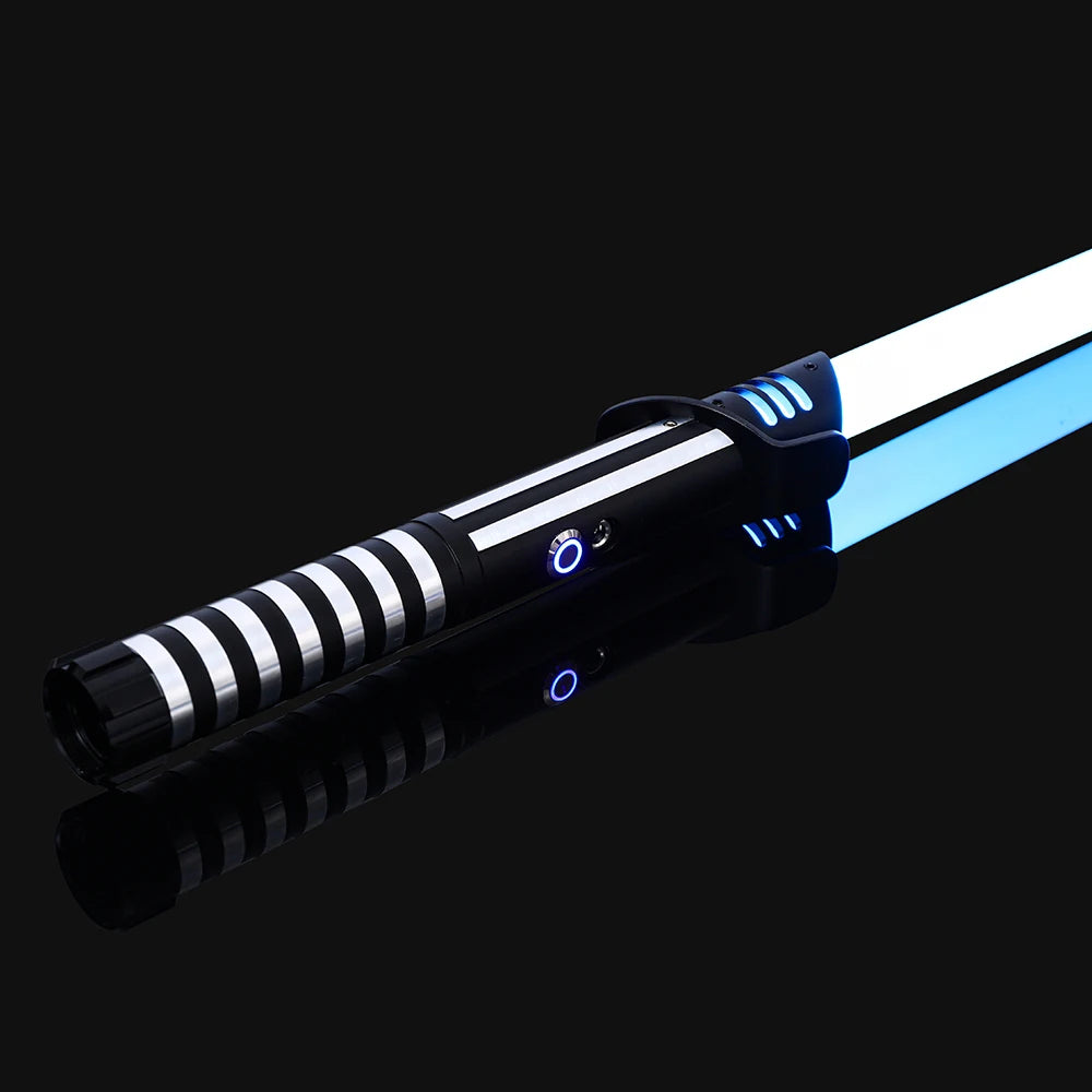 سيف ضوئي معدني RGB، مبارزة، تأرجح سلس، سيف ليزر، Sabre De Luz، 16 لونًا متغيرًا، 16 صوتًا، سلاح FOC Rave، لعبة وامضة