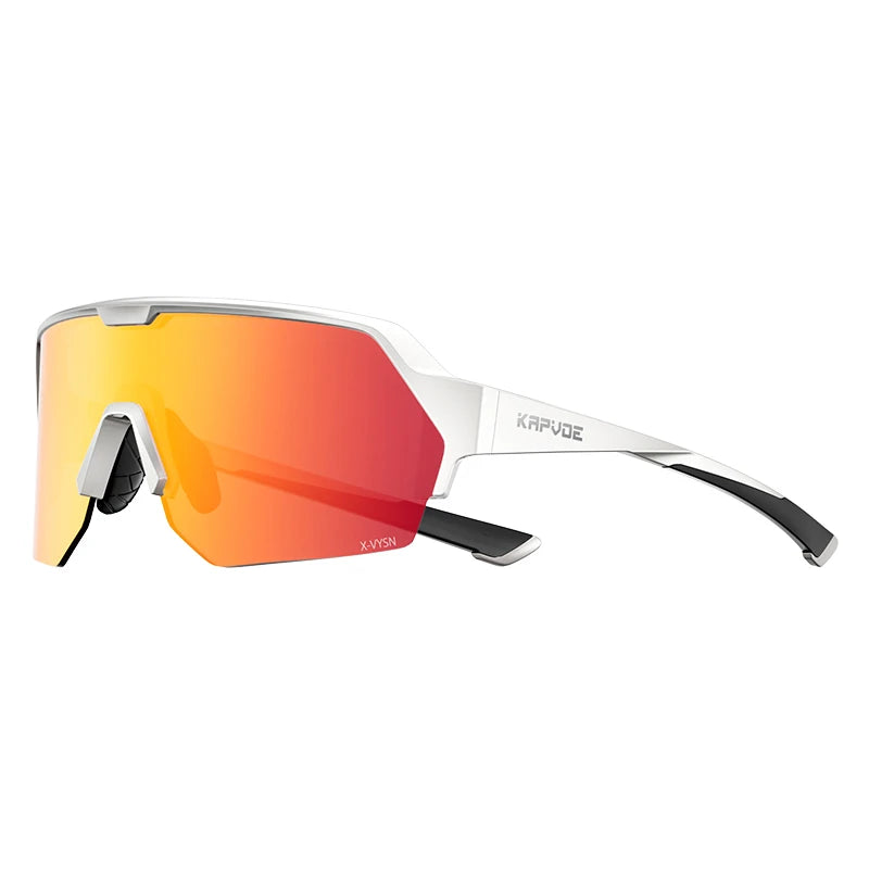 KAPVOE Outdoor Cycling Sunglasses Men MTB Glasses Bike Cycling UV400 Eyewear Women Bicycle New Mountain Sports Hiking Eyewear