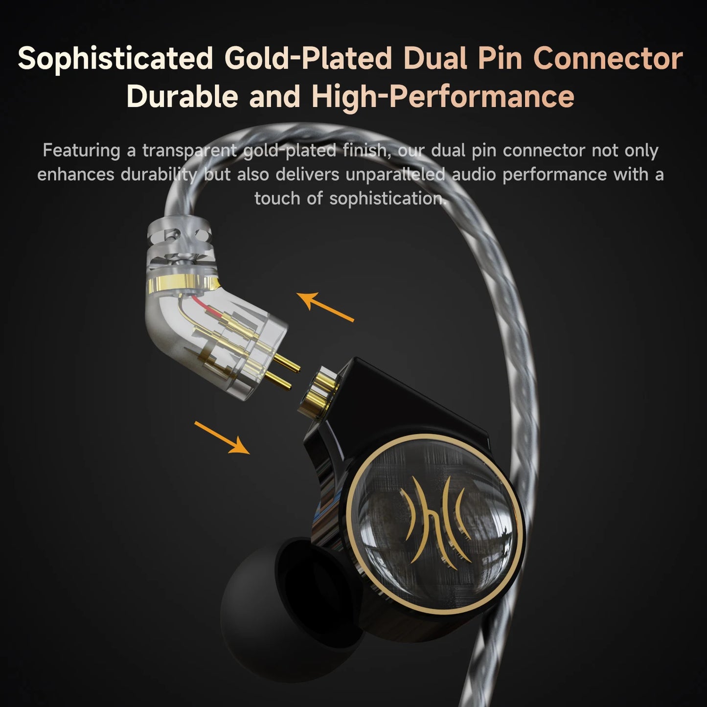 Oneodio Master1 Wired Earphones In Ear 1BA+1DD Hi-Res Monitor Headphones Detachable HiFi Earbuds 3.5mm/Type C With Microphone