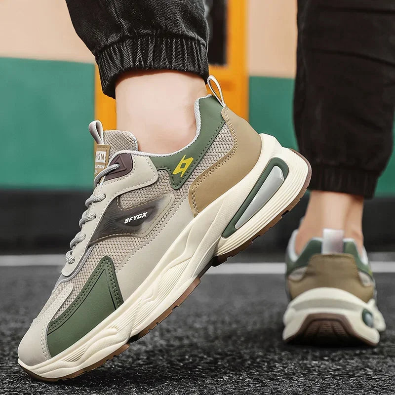 2025Men Walking Shoes Flat Outdoor Jogging Mesh Sports Breathable Wear-resistant Comfortale Casual Tennis Shoes for Men
