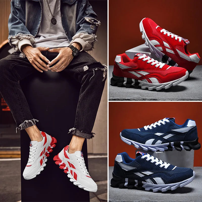 2025 new men's and women's running shoes breathable casual sneakers anti-slip vibration comfortable walking shoes 36-48