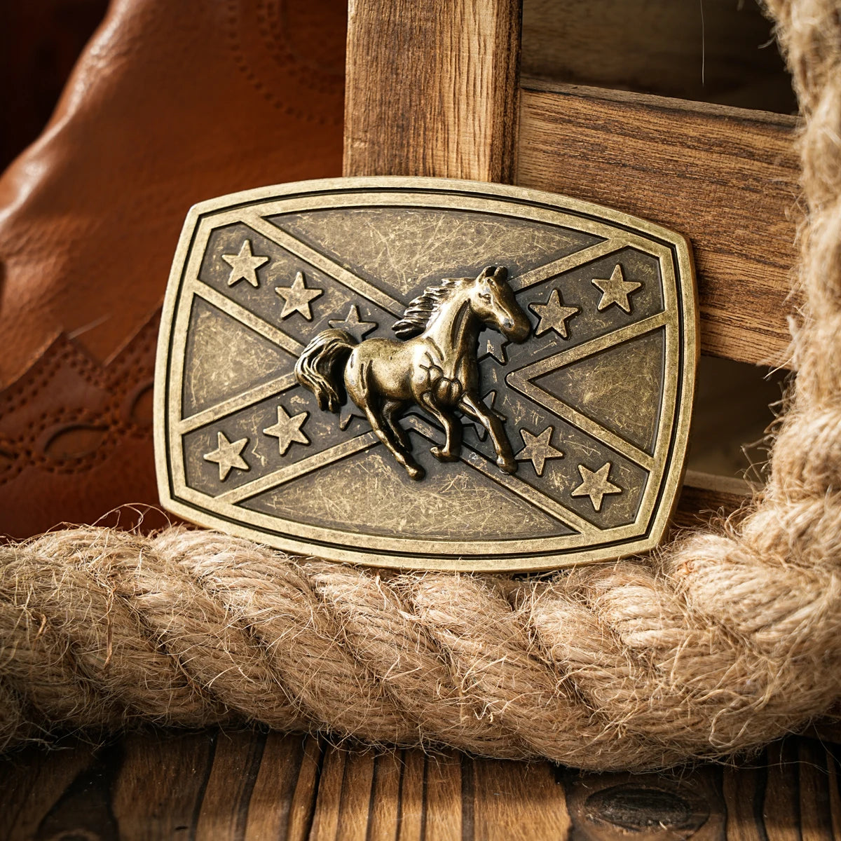 Western style plate buckle belt metal buckle one belt buckle