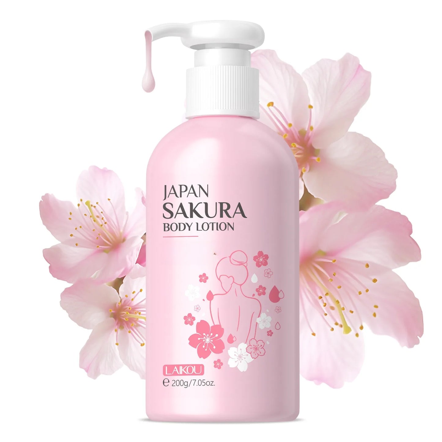 Cherry Blossom Body Cream 200g Moisturizing Lotion Daily Skin Care Essential Holiday Gift Idea