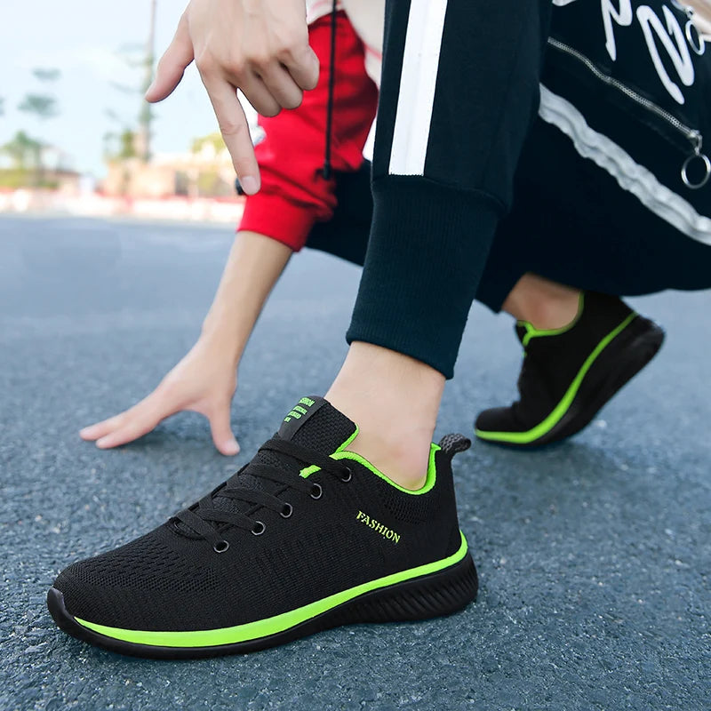 MAEDEF Athletic Shoes for Men Shoes Sneakers Black Casual Men Women Knit Sneakers Breathable Athletic Running Walking Gym Shoes