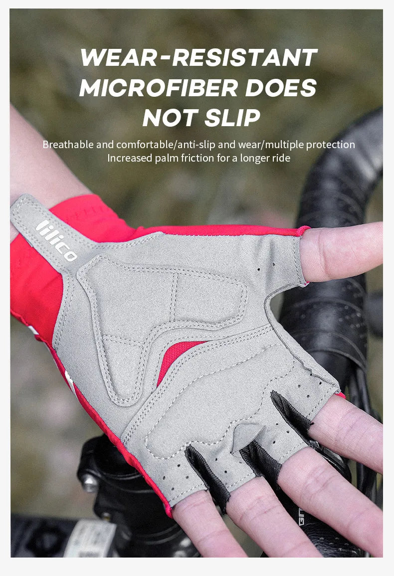 Breaking Wind Cycling Half Finger Gloves Anti-slip Bicycle Mittens Racing Road Bike Glove MTB Biciclet Guantes Mountaineering