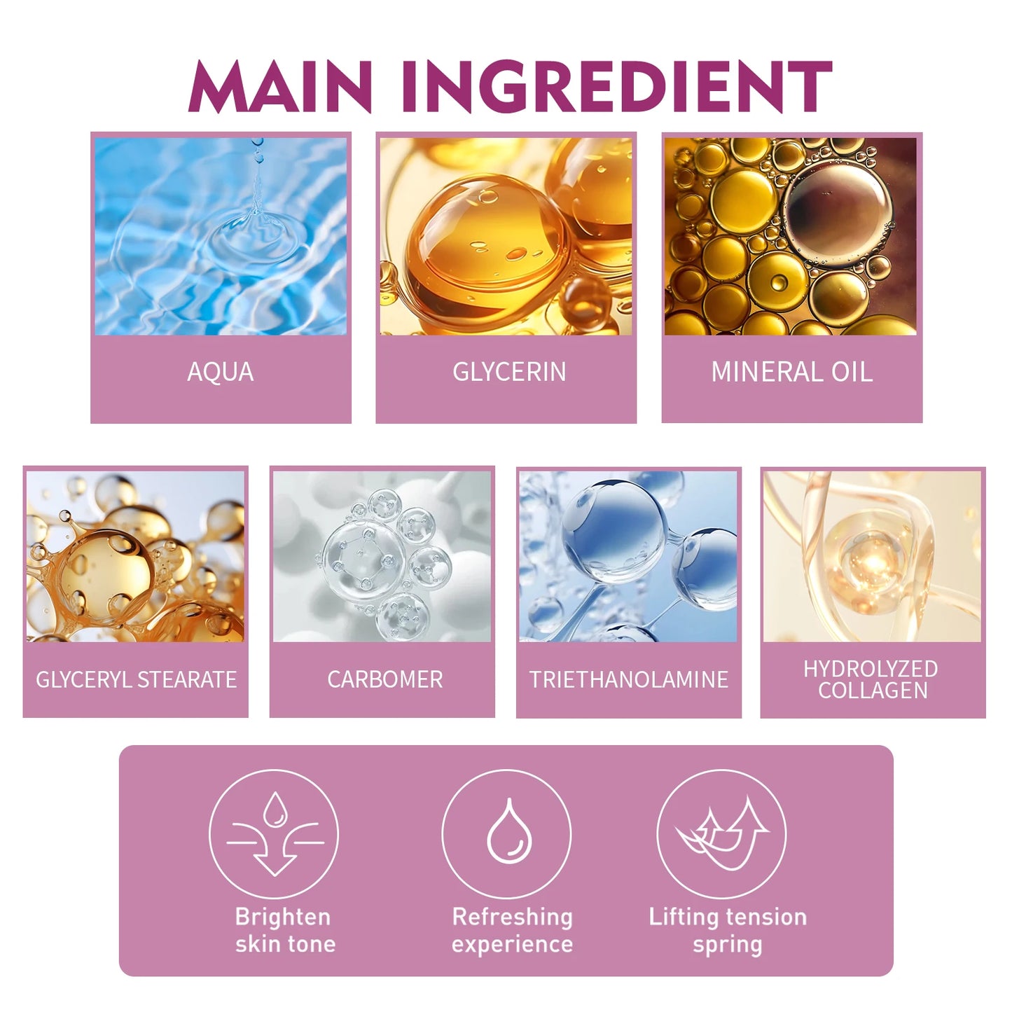 Hydrolyzed Collagen Neck Cream Eliminate Neck Fine Lines Firming Lifting Neck Remove Double Chin Rejuvenation Cream SkinCare