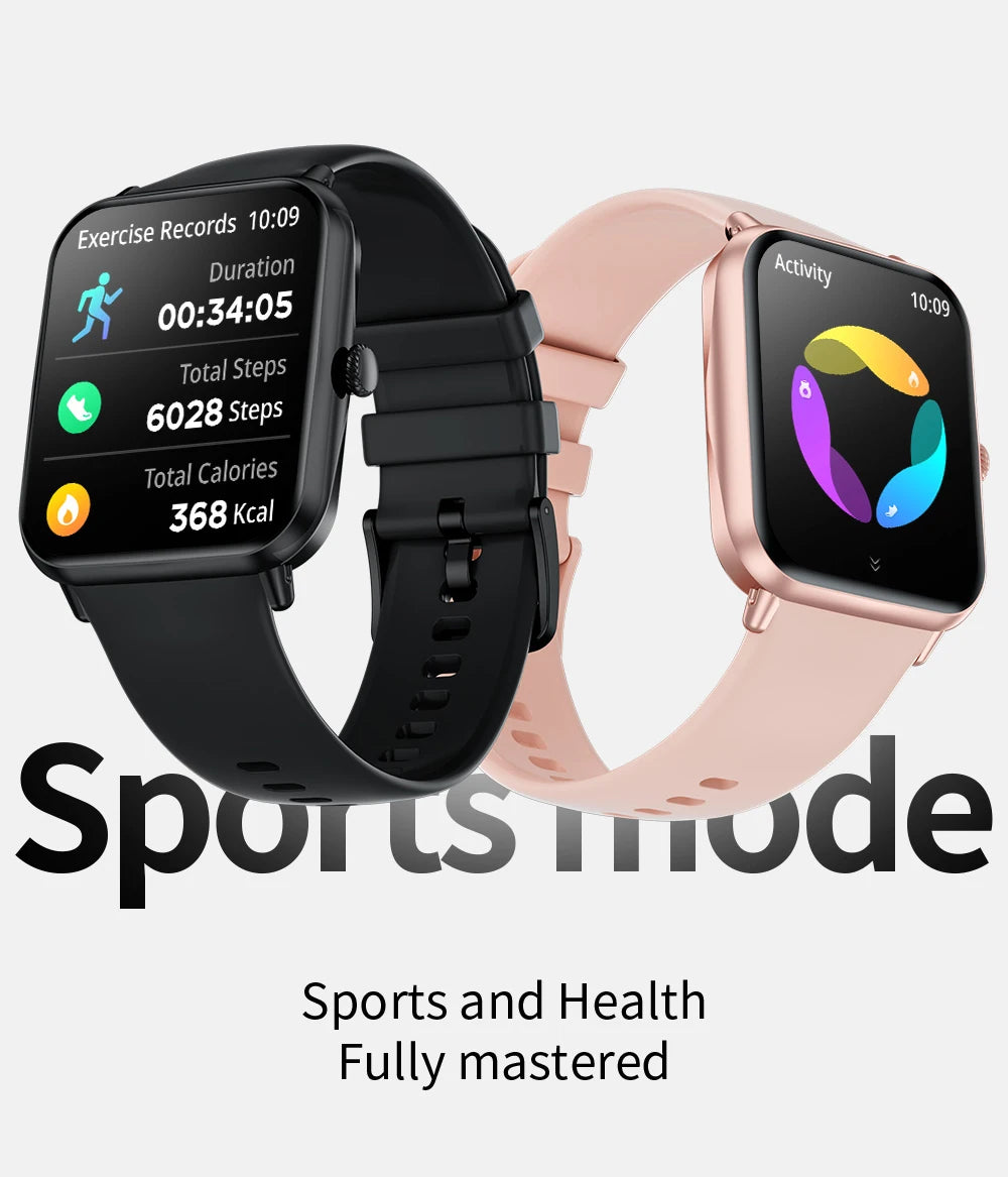 LIGE Fashion 1.83”HD Women Smart Watch Sports Fitness Watch Health Monitoring Digital Men Waterproof Smartwatch Ladies Bracelet