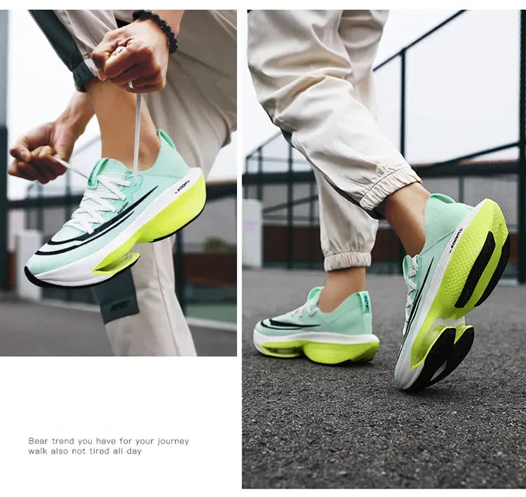 Fashion trend hollow breathable sports shoes comfortable wear-resistant couple running shoes lightweight sports shoes