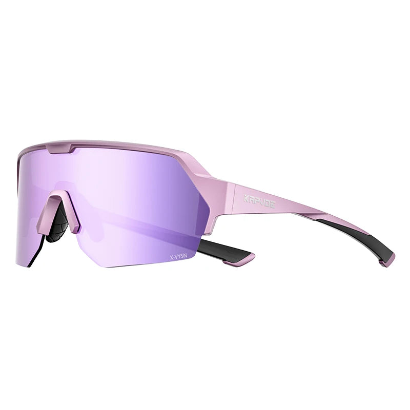 KAPVOE Outdoor Cycling Sunglasses Men MTB Glasses Bike Cycling UV400 Eyewear Women Bicycle New Mountain Sports Hiking Eyewear