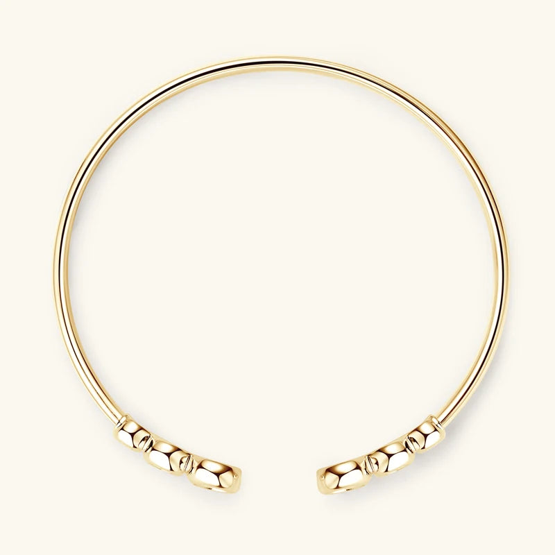 Lnngy Sparkling Moissanite Bracelets For Women Girl Original and Pure 925 Sterling Silver Cuff Bracelet Open Wrist Jewelry Gift