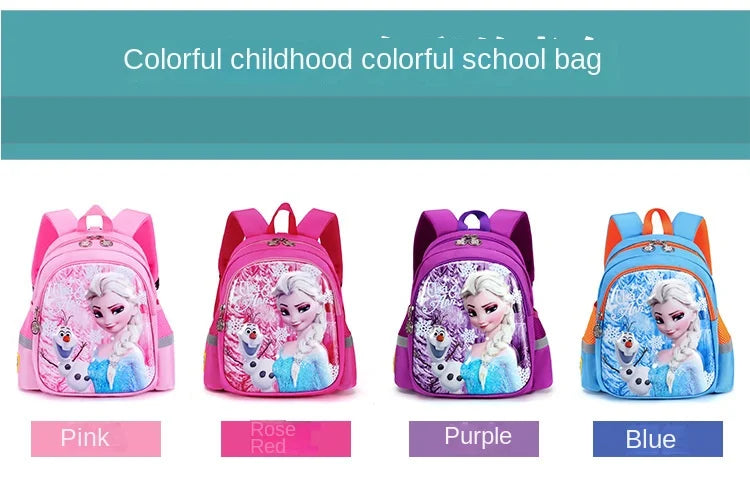 Kindergarten Schoolbag Cartoon Elsa Shoulder Bag Girl Boy Handbag Baby Children Backpack Kid Frozen Schoolbag Backpack