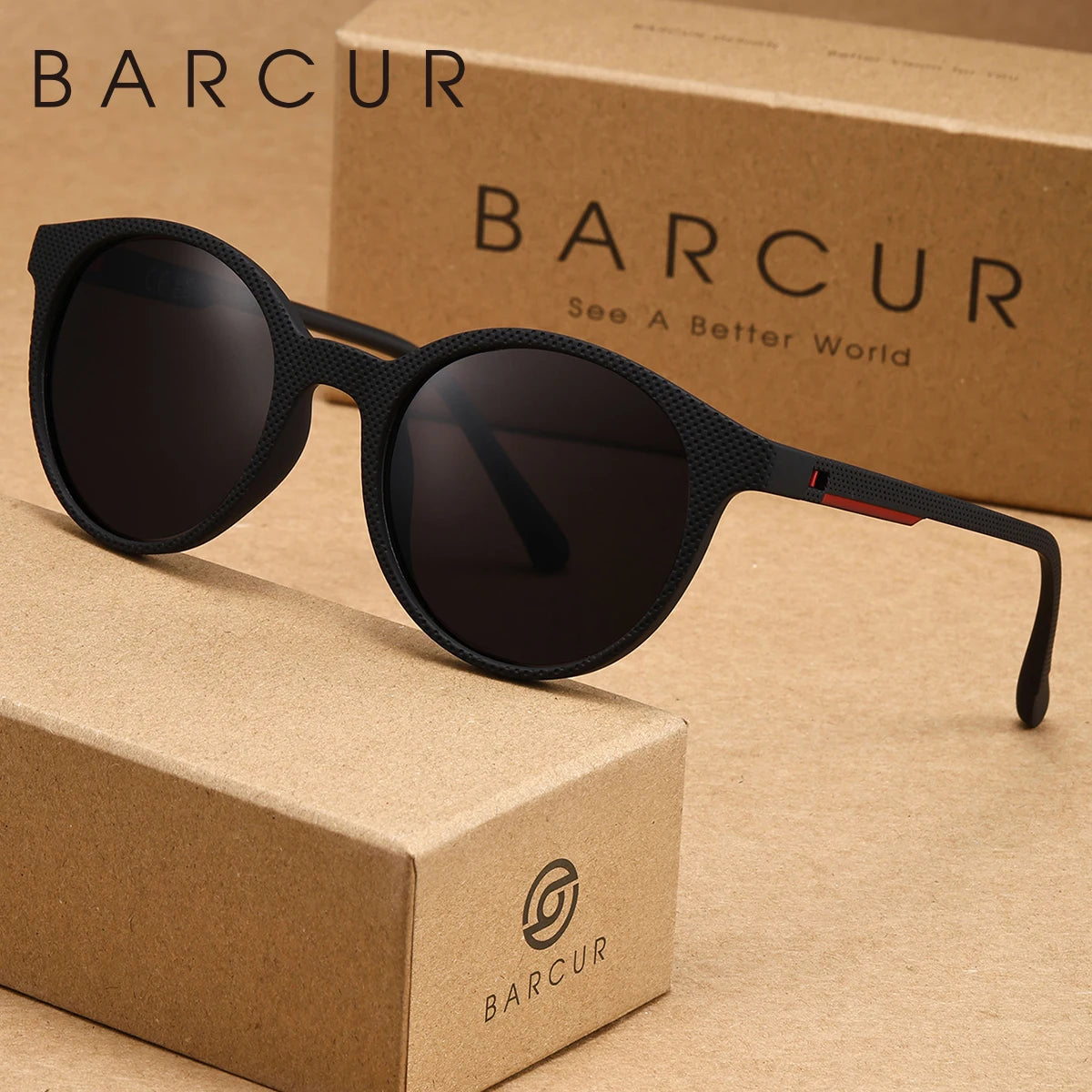 BARCUR Exquisite Classic Men's Sunglasses PC Oval Frame Holiday Event Party Brand Packaging UV400 Women's Sunglasses