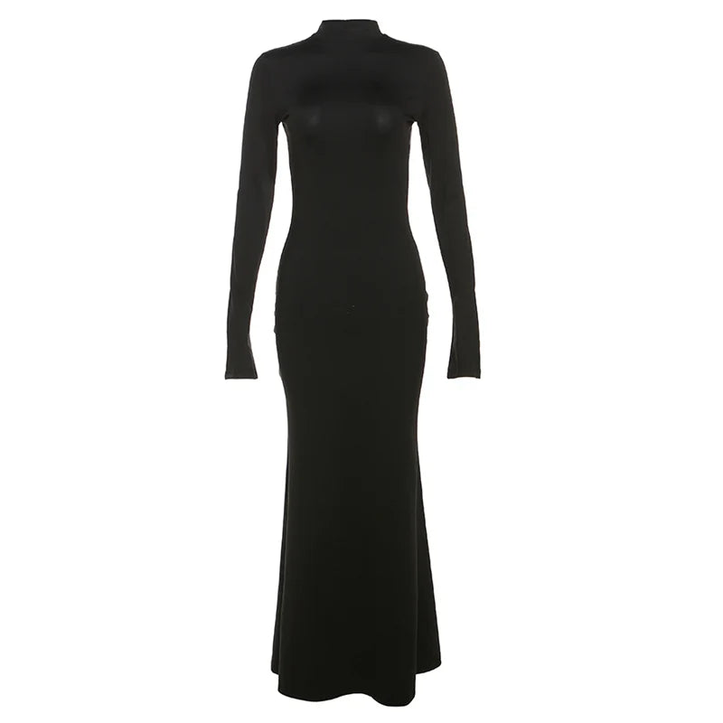 Backless Slim Bodycon Mermaid Dress – Stretchy Party & Event Gown