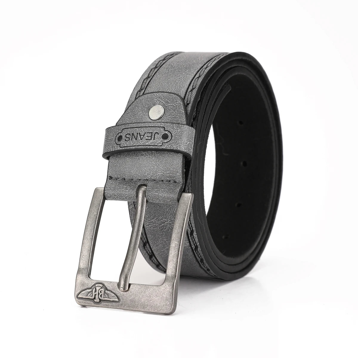 A Western-style PU leather belt for both men and women, a classic and casual retro belt