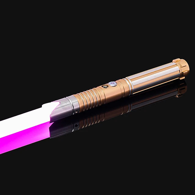 سيف ضوئي معدني RGB، مبارزة، تأرجح سلس، سيف ليزر، Sabre De Luz، 16 لونًا متغيرًا، 16 صوتًا، سلاح FOC Rave، لعبة وامضة