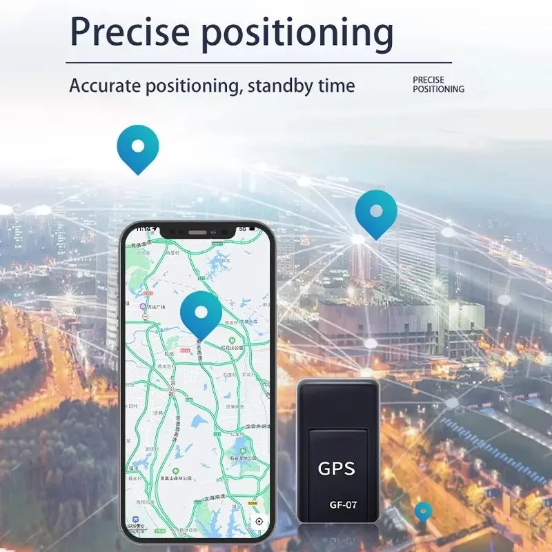 جهاز تتبع GPS صغير GF-07 للسيارات والحيوانات الأليفة والأطفال وكبار السن وجهاز مضاد للضياع وجهاز تتبع السيارة في الوقت الفعلي ومحدد موقع السيارة المغناطيسي