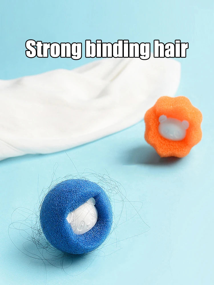 3PCS Reusable Hair Remover Washing Machine Hair Catcher Laundry Ball Dryer Ball for Clothing Dog Cat Pet Hair Remover