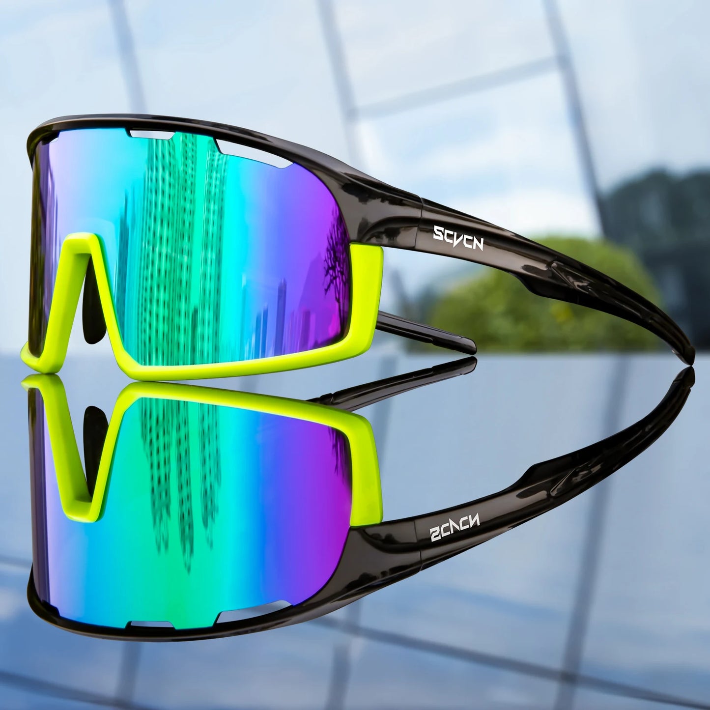 SCVCN New Photochromic Glasses Cycling Sunglasses Men Outdoor Sports Glasses Women Driving Bicycle Eyewear UV400 Hiking Goggles