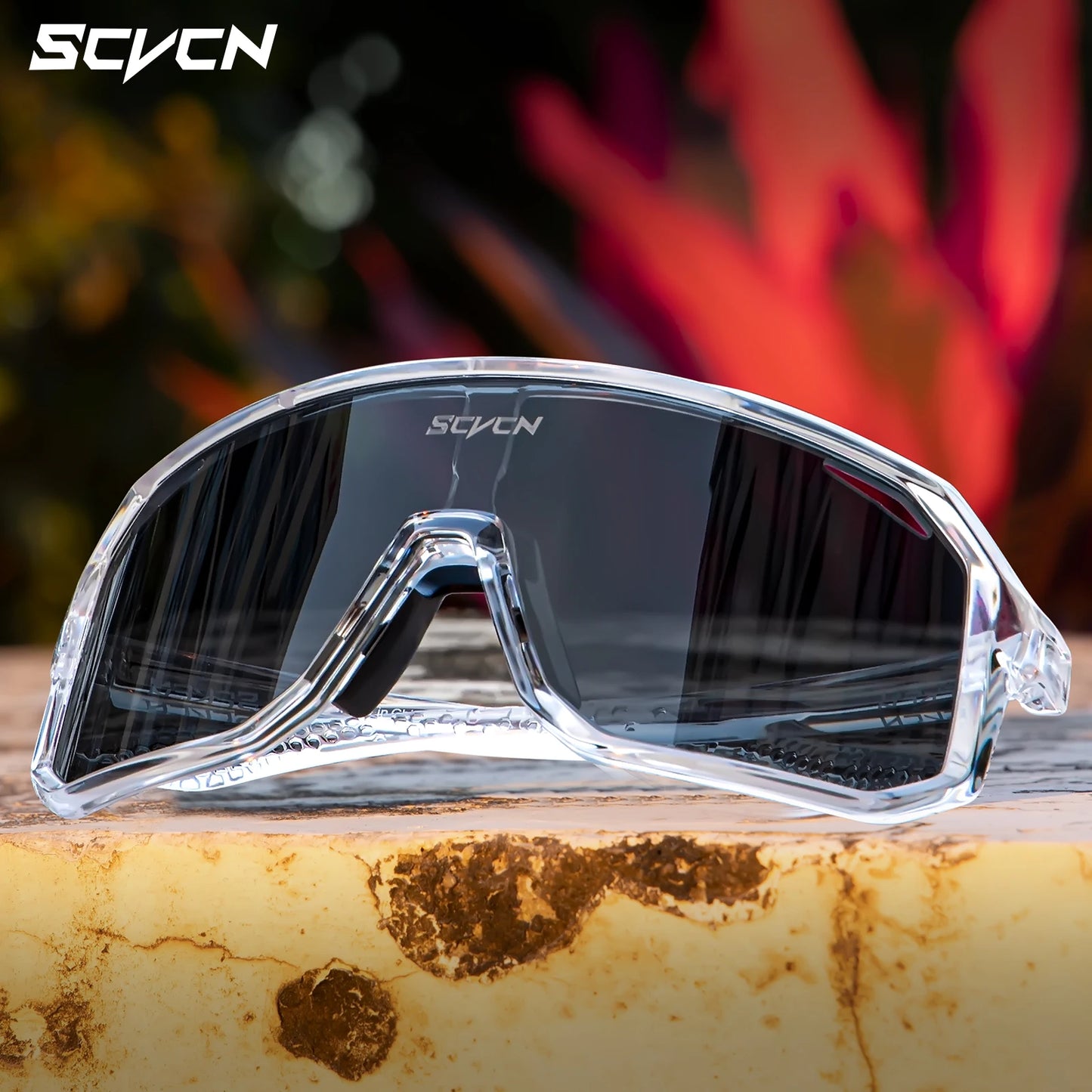 SCVCN Outdoor MTB Driving Glasses Cycling Sunglasses UV400 Women Sports Running Eyewear Men Road Bicycle Glasses Bike Goggles