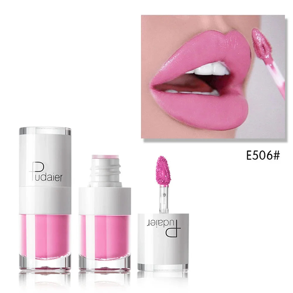 1PC Sexy Pink Women's Lipstick 16 Colors Lasting Waterproof Liquid Pencil Matte Liquid Lipsticks Makeups Non-Stick Cup Lip Gloss