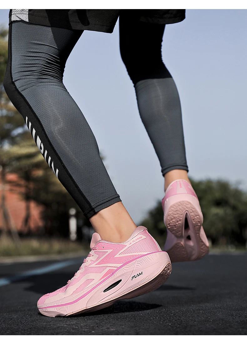 Carbon Plate Marathon Men Sports Running Shoes Air Cushion Lightweight Women Athletic Gym Sneakers Hiking Jogging Footwear