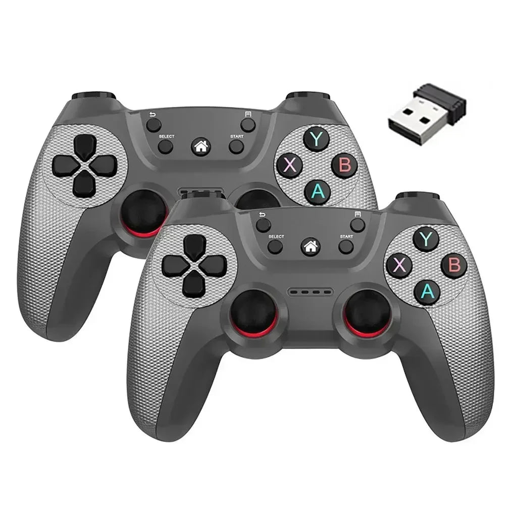 2Pcs Wireless Controller For PC Wireless Game Controller Hand Joystick For Television Computer Androids PC 2.4G Gamepad Remote