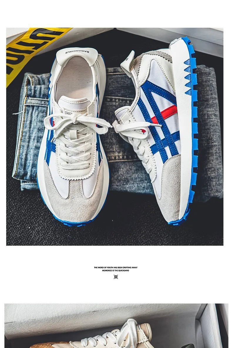 New men's trendy versatile casual sports shoes, men's thick-soled lightweight non-slip breathable trendy shoes кроссовки мужские