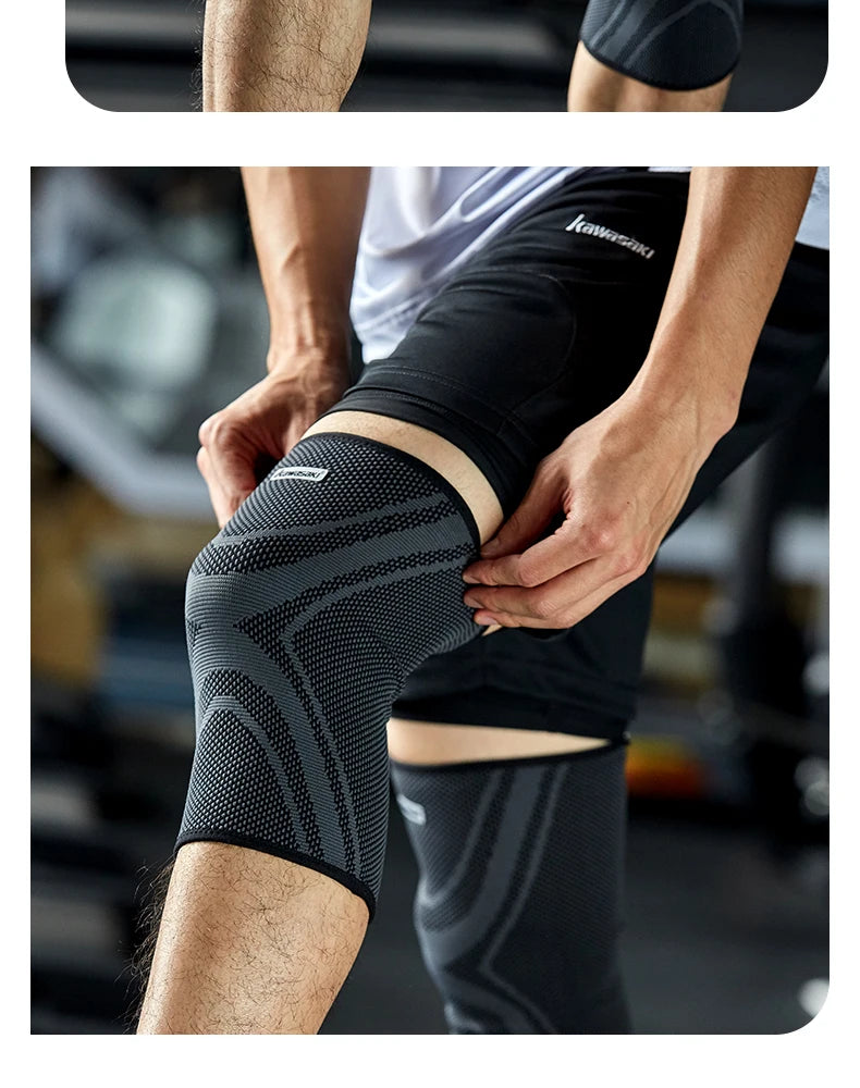 KAWASAKI Knee Pads for Badminton Basketball Yoga Women Men Patella Brace Knee Support Fitness Protector Work Gear