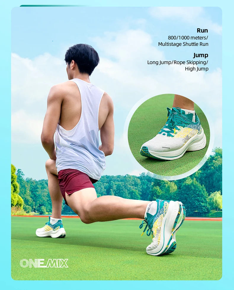 ONEMIX 2025 New Carbon Plate Marathon Running Shoe Pro Tests Stable Support For Shock-absorbing Ultralight Bounce Sneakers