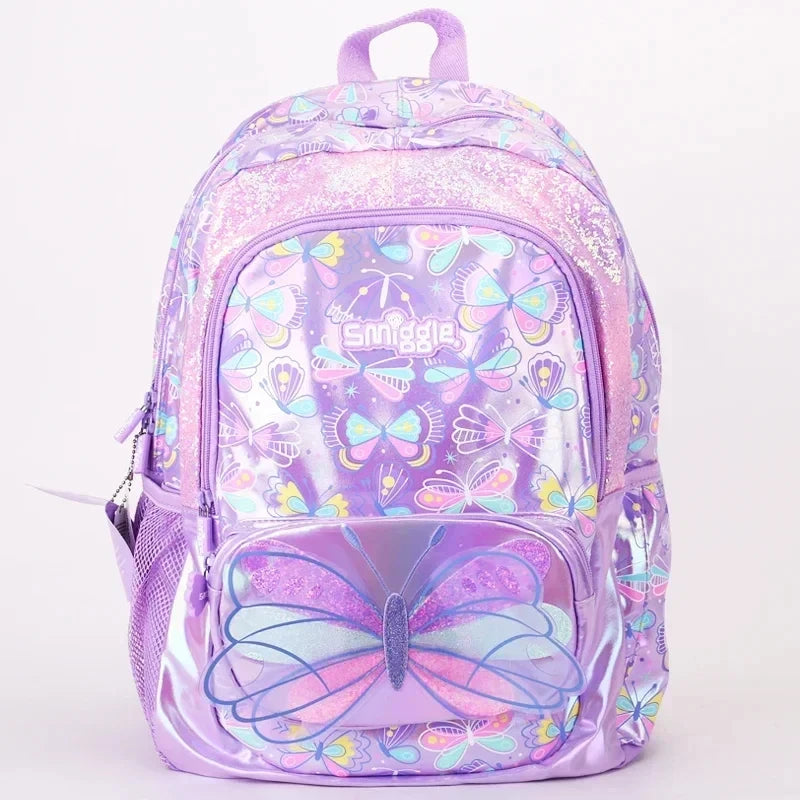 Genuine Australia Smiggle Backpack Butterfly School Bag Cartoon Series Anime Backpack Student Gift Separate Purchases