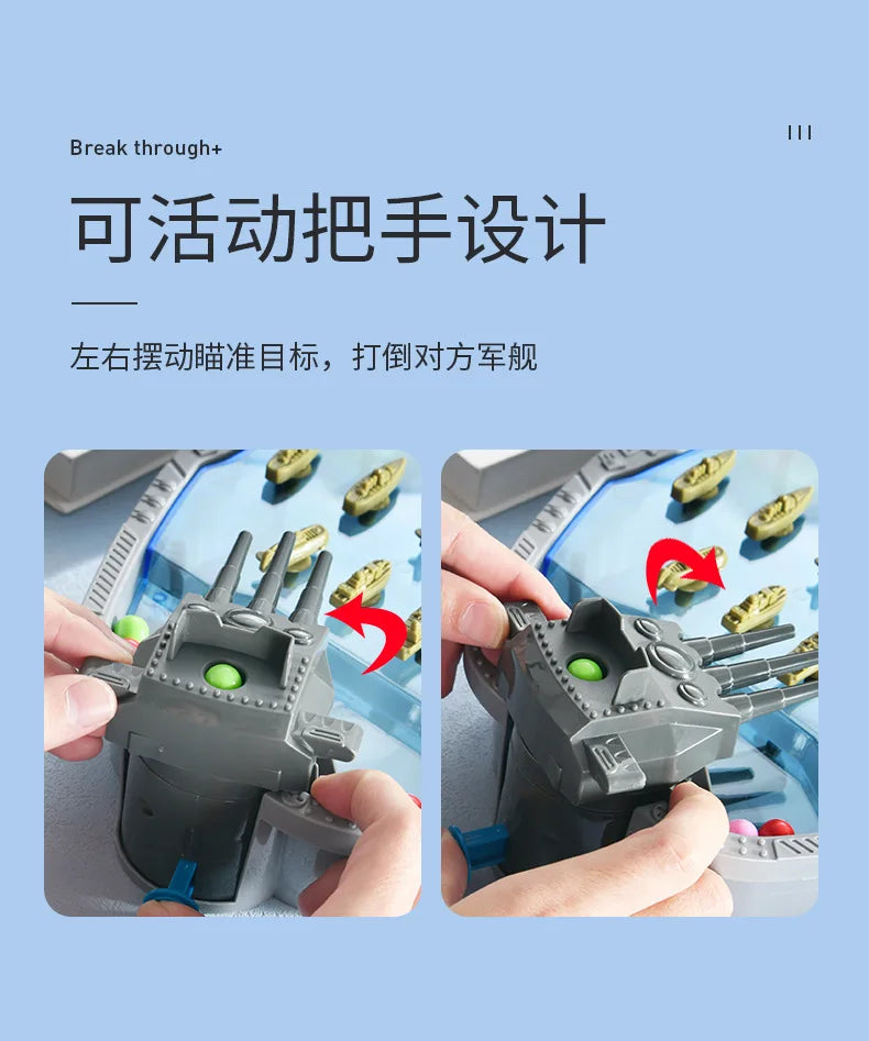 New Navy Combat Board Games Toys Multiplayer Party Interactive Table Games Ejection Ball Fighter Army Operations Toys for Kids