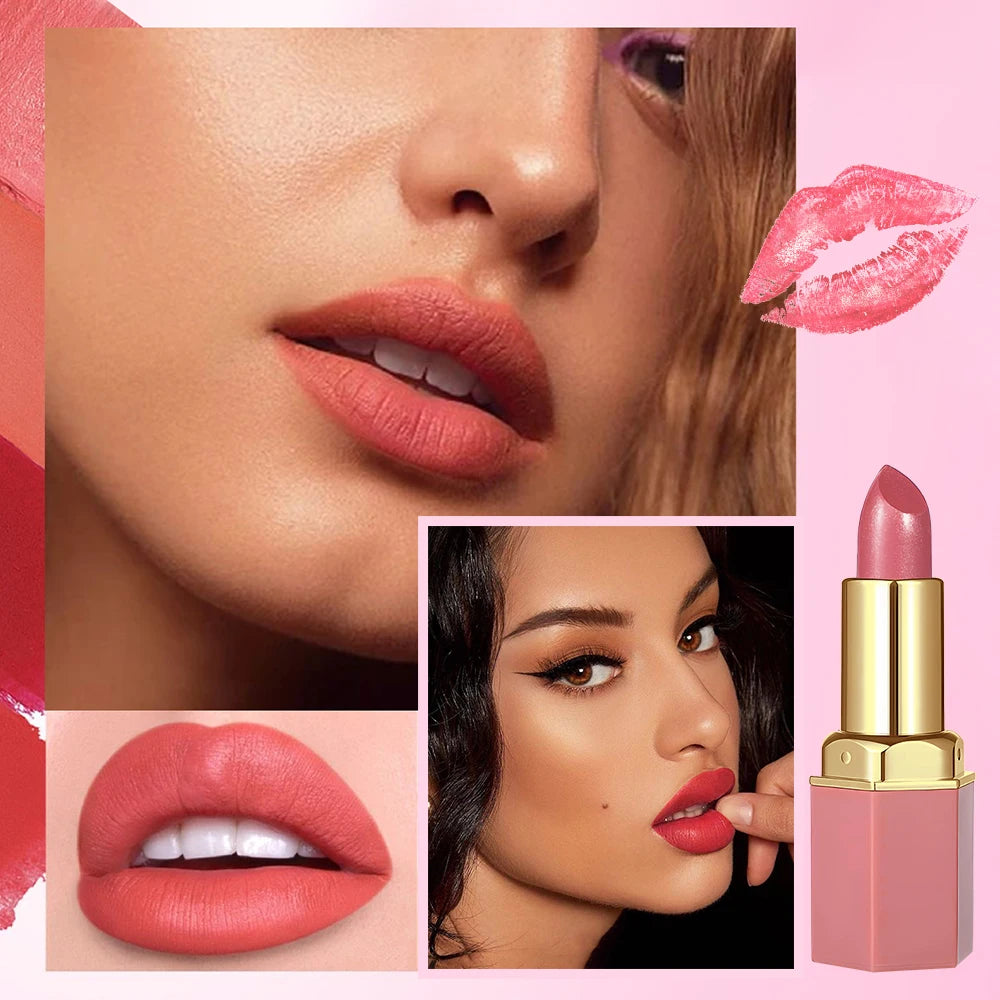 SAM SUGAR 6-Color Matte Lipstick , Non-Stick Cup Long-Lasting Velvet Finish, Smooth Matte Lip Color Waterproof Smudge-proof