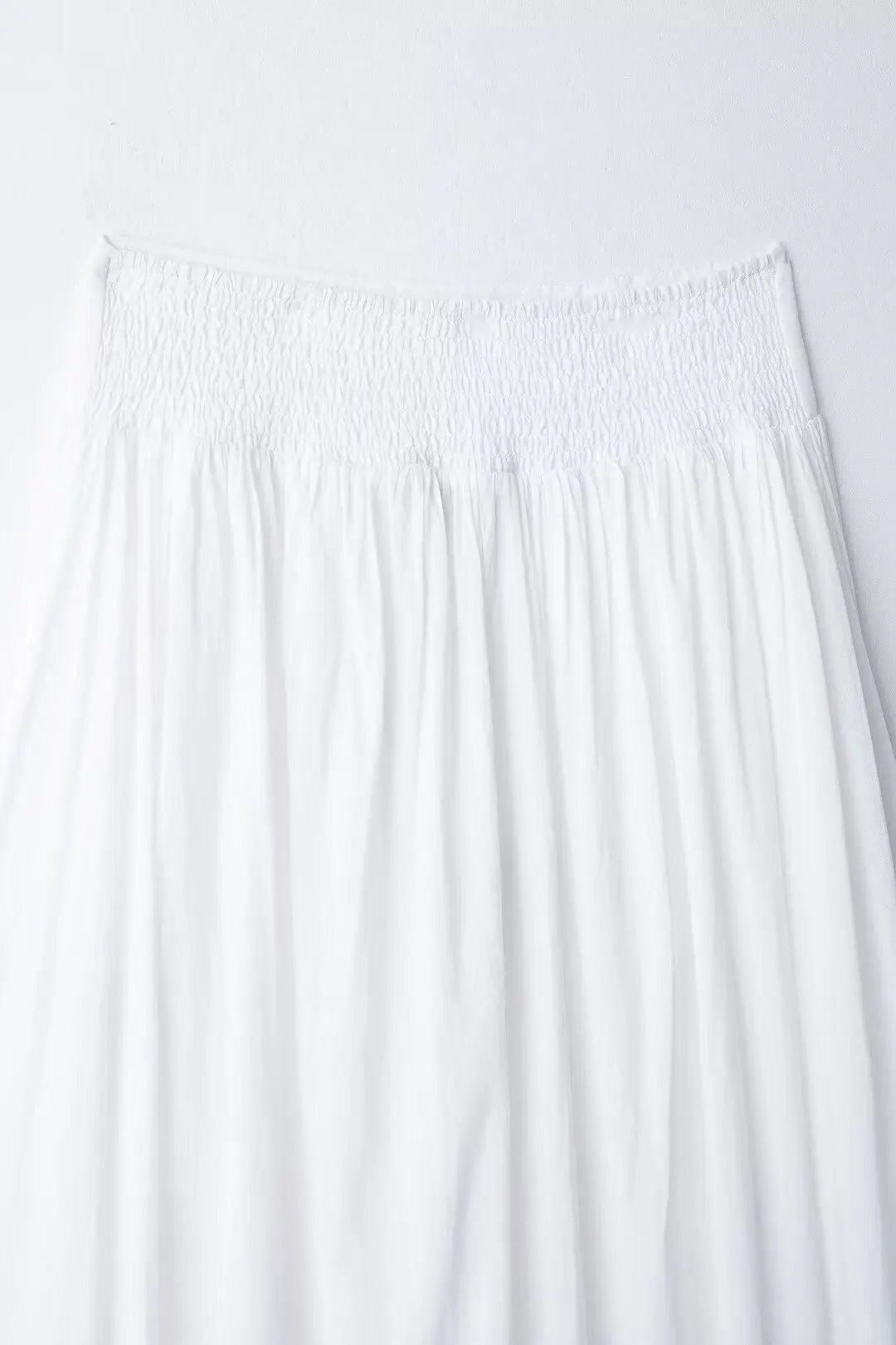 TRAFZA 2024 Women Skirt Set Blue Embroidery Three Quarter Bat Sleeve Shirt +Folds A Line Long Skirt Casual Loose Beach Holiday
