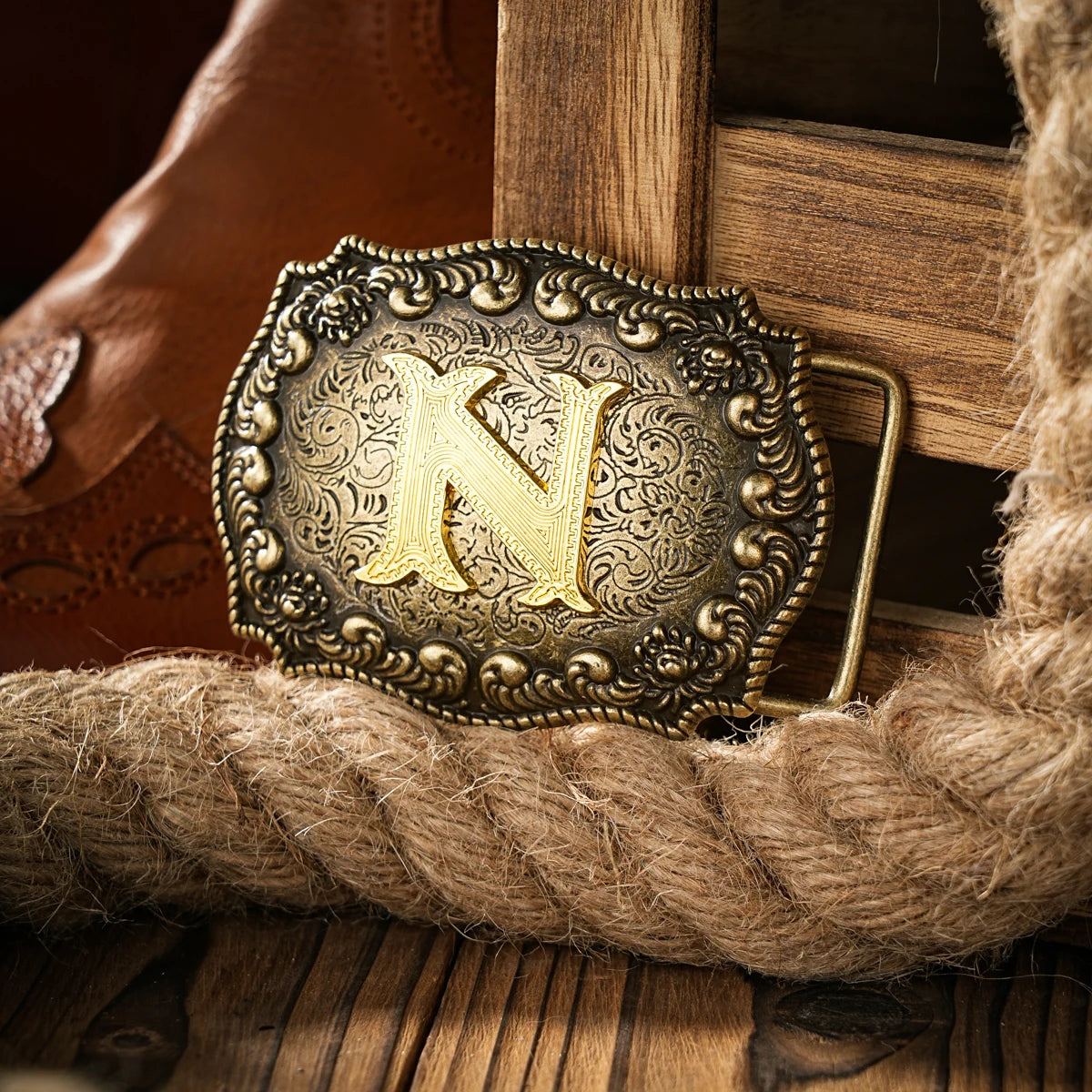 Western style letter motherboard buckle belt buckle head belt buckle head one