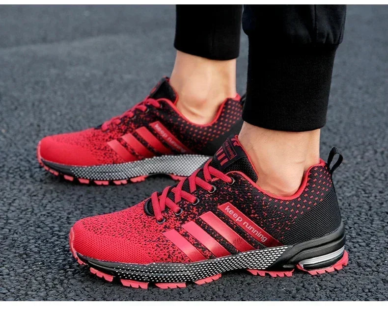 Men Casual Sneakers Summer Breathable Sport Shoes Lightweight Outdoor Mesh Running Shoes Athletic Jogging Tenis Walking Shoes