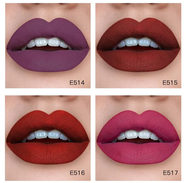 1PC Sexy Pink Women's Lipstick 16 Colors Lasting Waterproof Liquid Pencil Matte Liquid Lipsticks Makeups Non-Stick Cup Lip Gloss