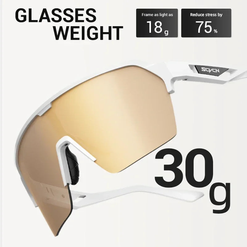 SCVCN New Outdoor Sunglasses Men Road Driving Bike Cycling Glasses Sports Hiking Running Women Bicycle Cycling UV400 Goggles