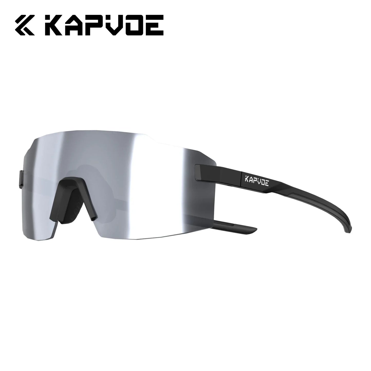 Kapvoe Light-Weight Photochromic Runnning Sunglasses Cycling Glasses for Men Adjustable Nose Pad Women UV400 Hiking Eyewear