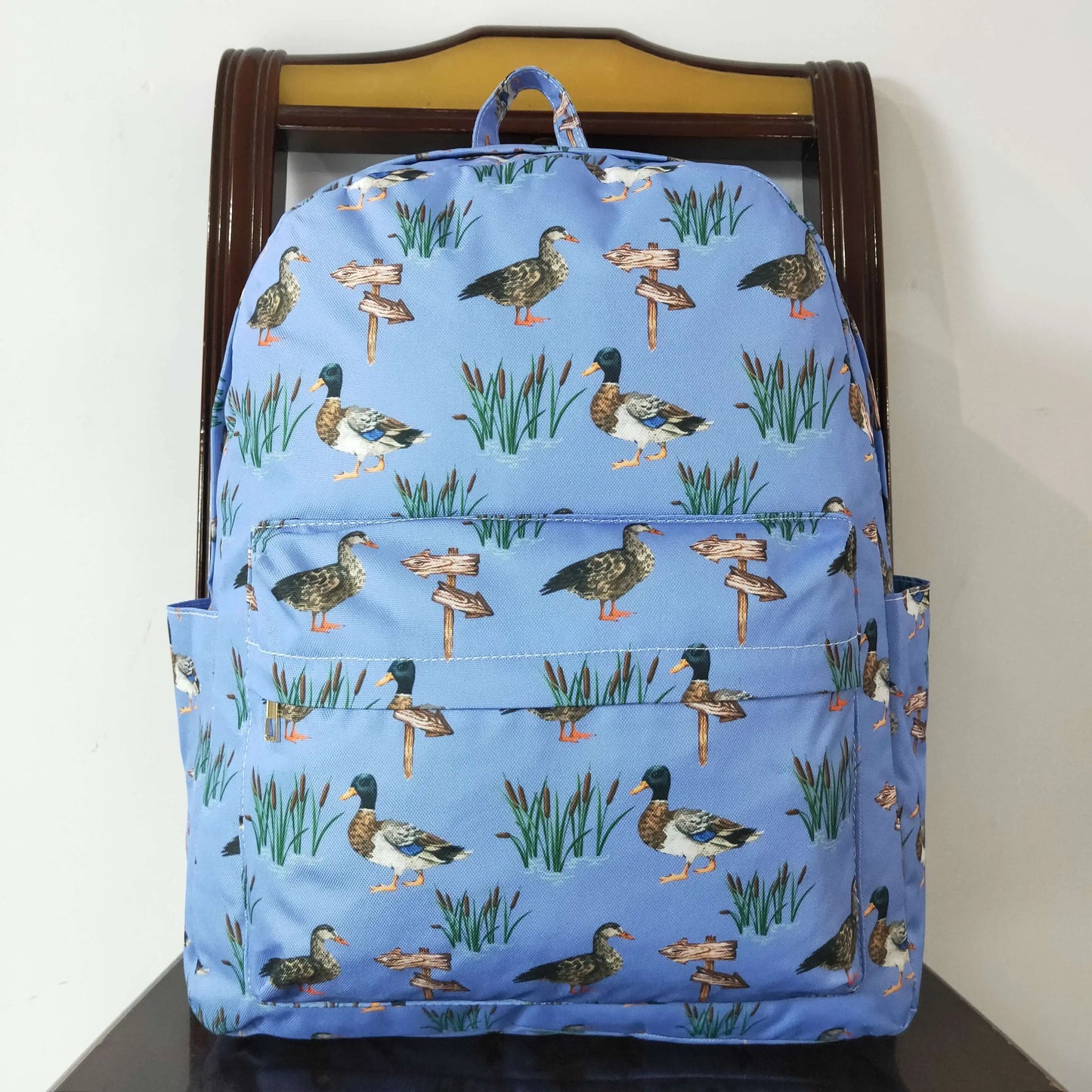 Wholesale Baby Boy Girl Backpack Army Green Camo Duck Print Daypack Toddler Children Outdoor Portable Kids Boutique School Bag