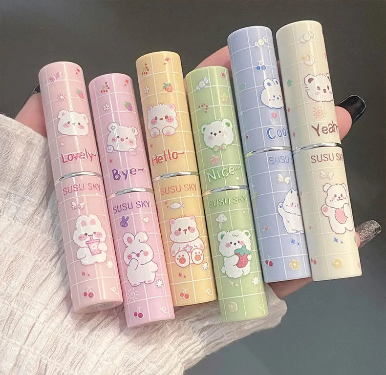 Cute Paradise lipstick Moisturizing&Moisturizing Lip Care Color Stain Free Lipstick Colored lipstick
