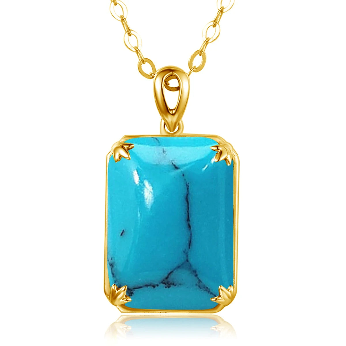 100% Real Silver 925 Necklace Pendant Aquamarine Women Jewelry Birthday Party Banquet Girl Accessories 2022 New Trendy